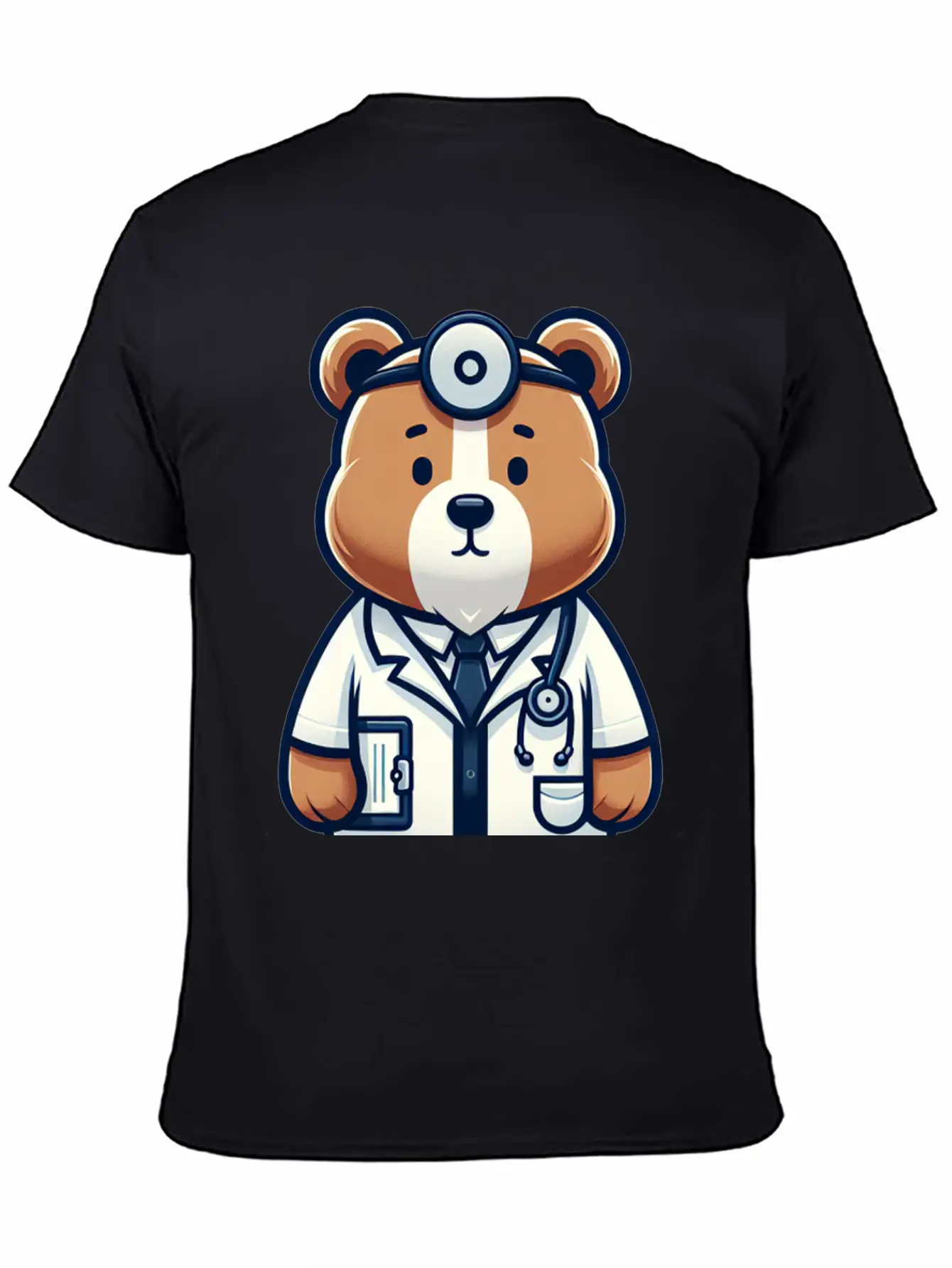Cute Bear Doctor Stylish Everyday T-Shirt – Unisex Basic Cotton Tee