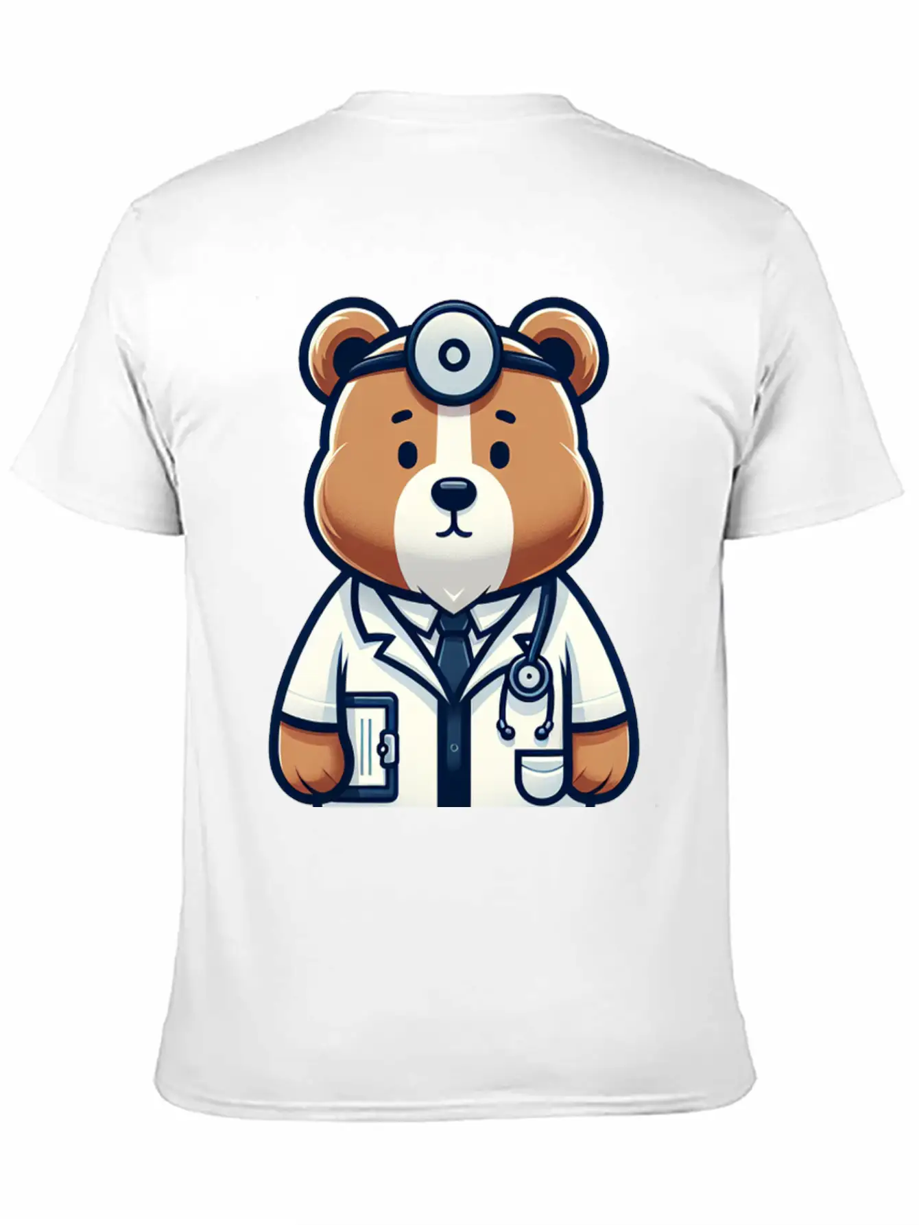 Cute Bear Doctor Stylish Everyday T-Shirt – Unisex Basic Cotton Tee