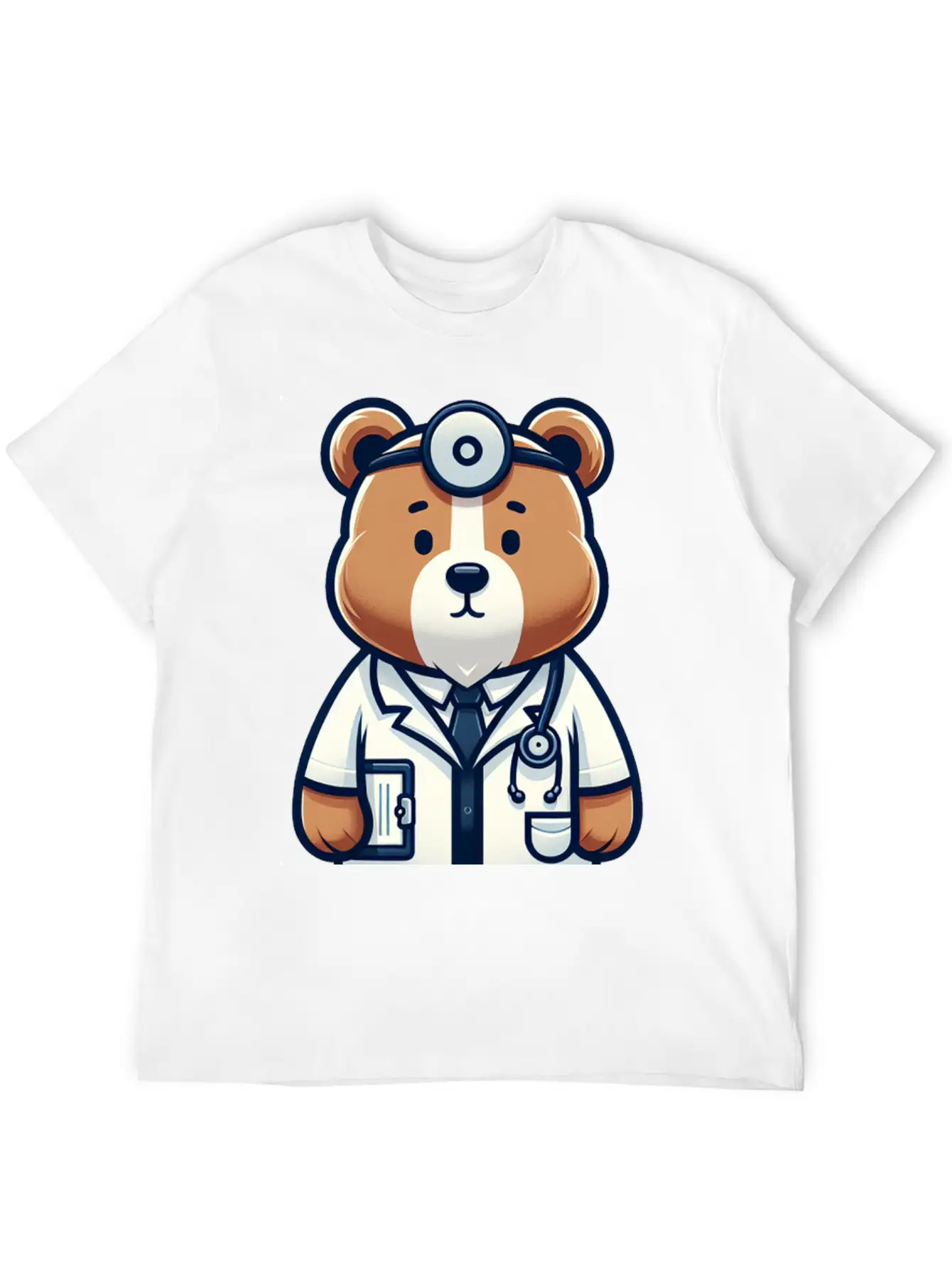 Cute Bear Doctor Stylish Everyday T-Shirt – Unisex Basic Cotton Tee