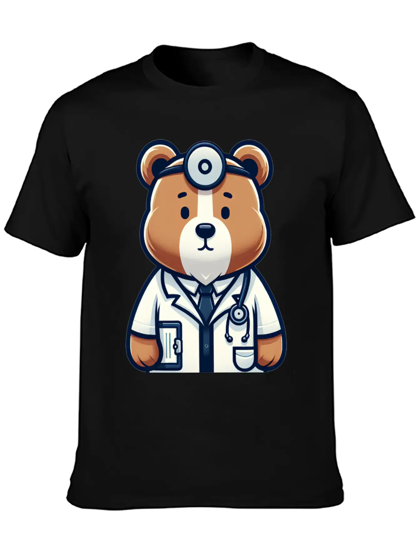 Cute Bear Doctor Stylish Everyday T-Shirt – Unisex Basic Cotton Tee