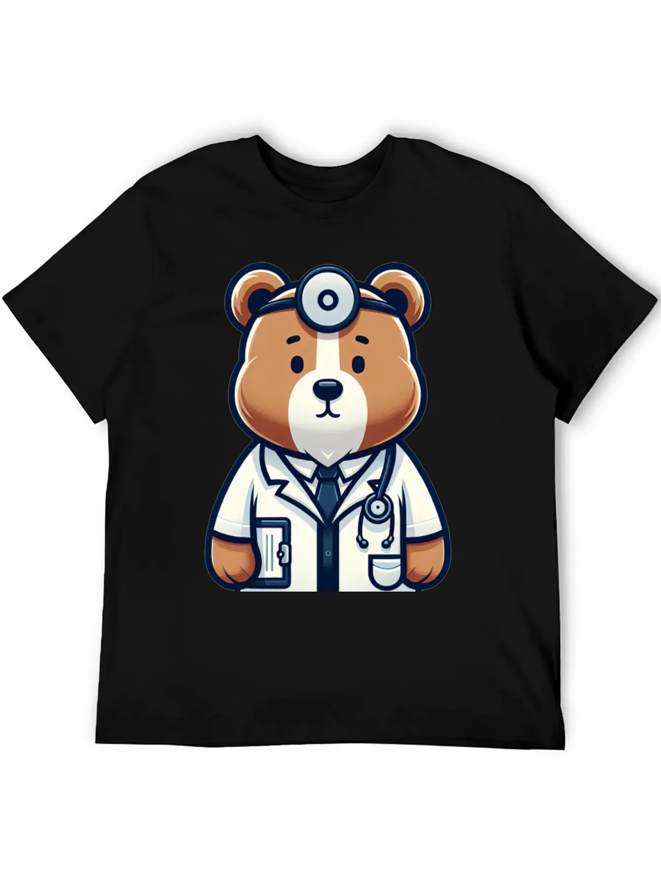 Cute Bear Doctor Stylish Everyday T-Shirt – Unisex Basic Cotton Tee