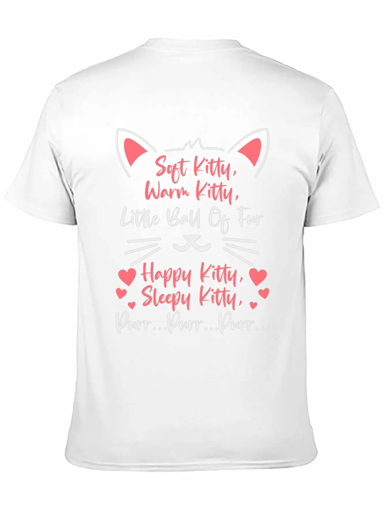 Cute Cat Owner Kitten Cat Mom Cat Dad Lullaby Song Unisex Short Sleeve Soft Cotton T-Shirt – Casual Everyday Wear