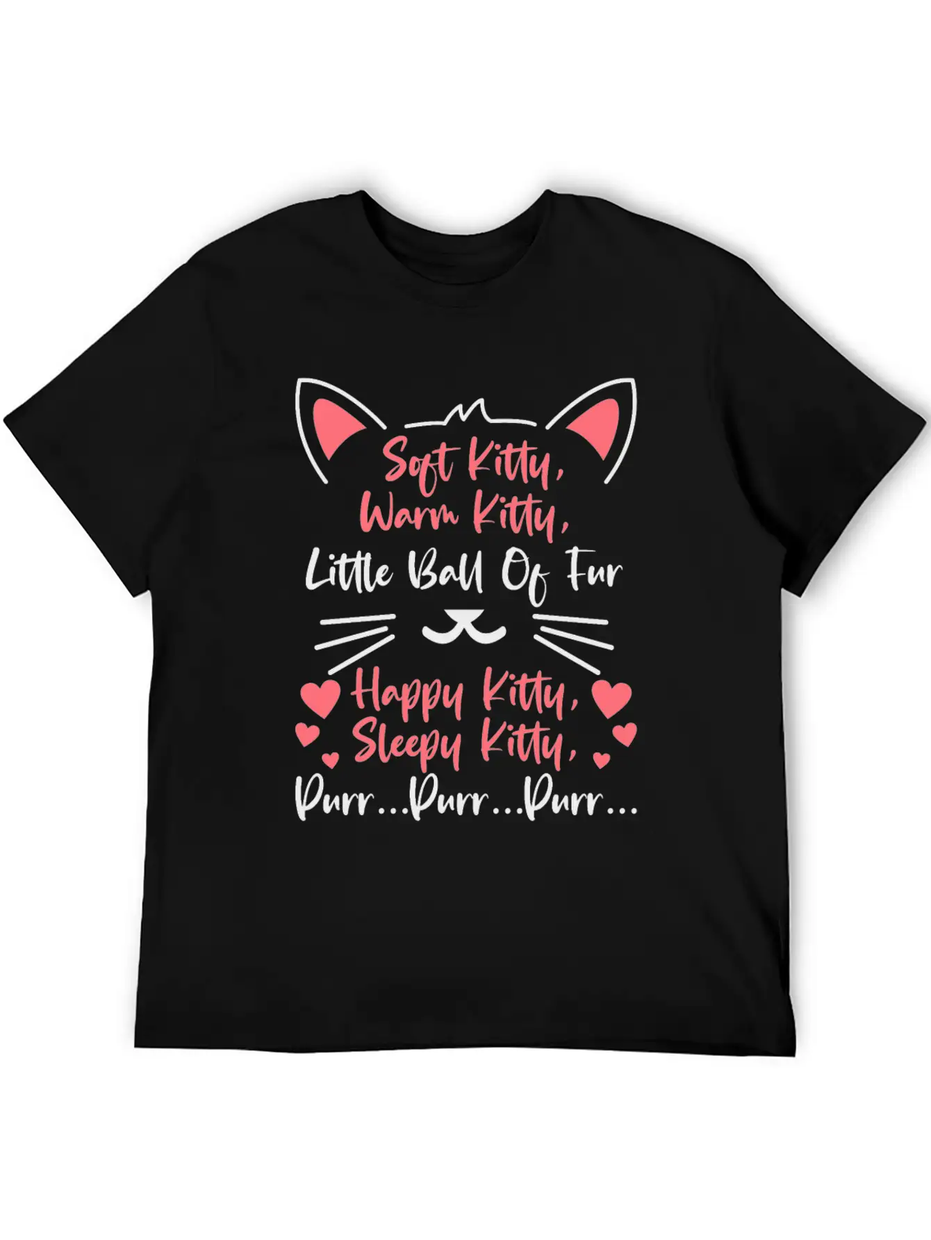 Cute Cat Owner Kitten Cat Mom Cat Dad Lullaby Song Unisex Short Sleeve Soft Cotton T-Shirt – Casual Everyday Wear
