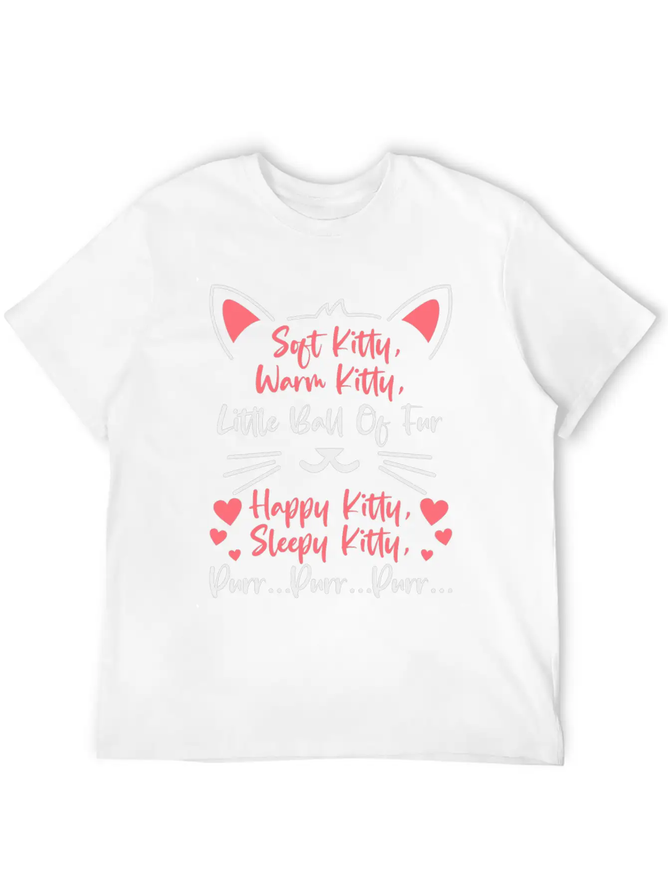 Cute Cat Owner Kitten Cat Mom Cat Dad Lullaby Song Unisex Short Sleeve Soft Cotton T-Shirt – Casual Everyday Wear
