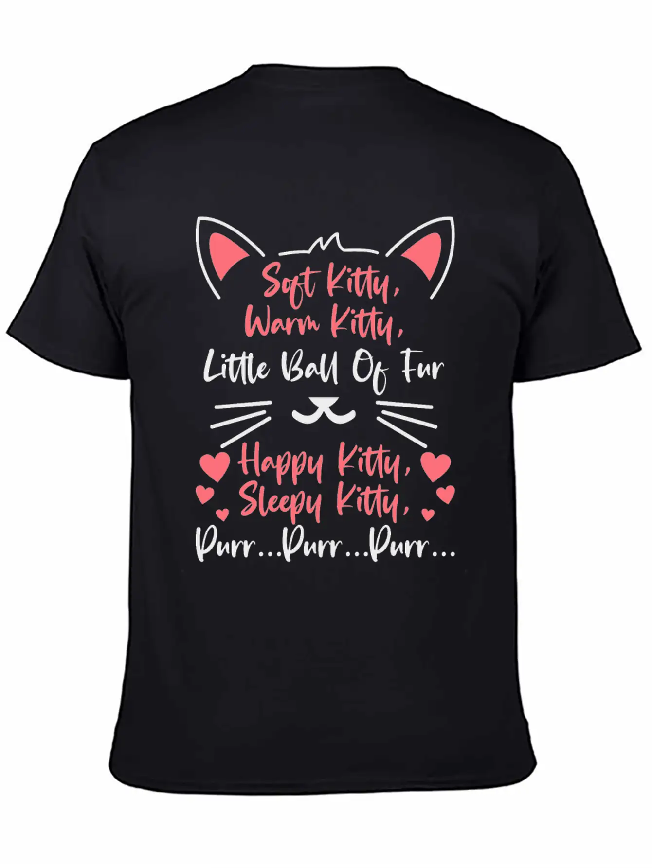 Cute Cat Owner Kitten Cat Mom Cat Dad Lullaby Song Unisex Short Sleeve Soft Cotton T-Shirt – Casual Everyday Wear