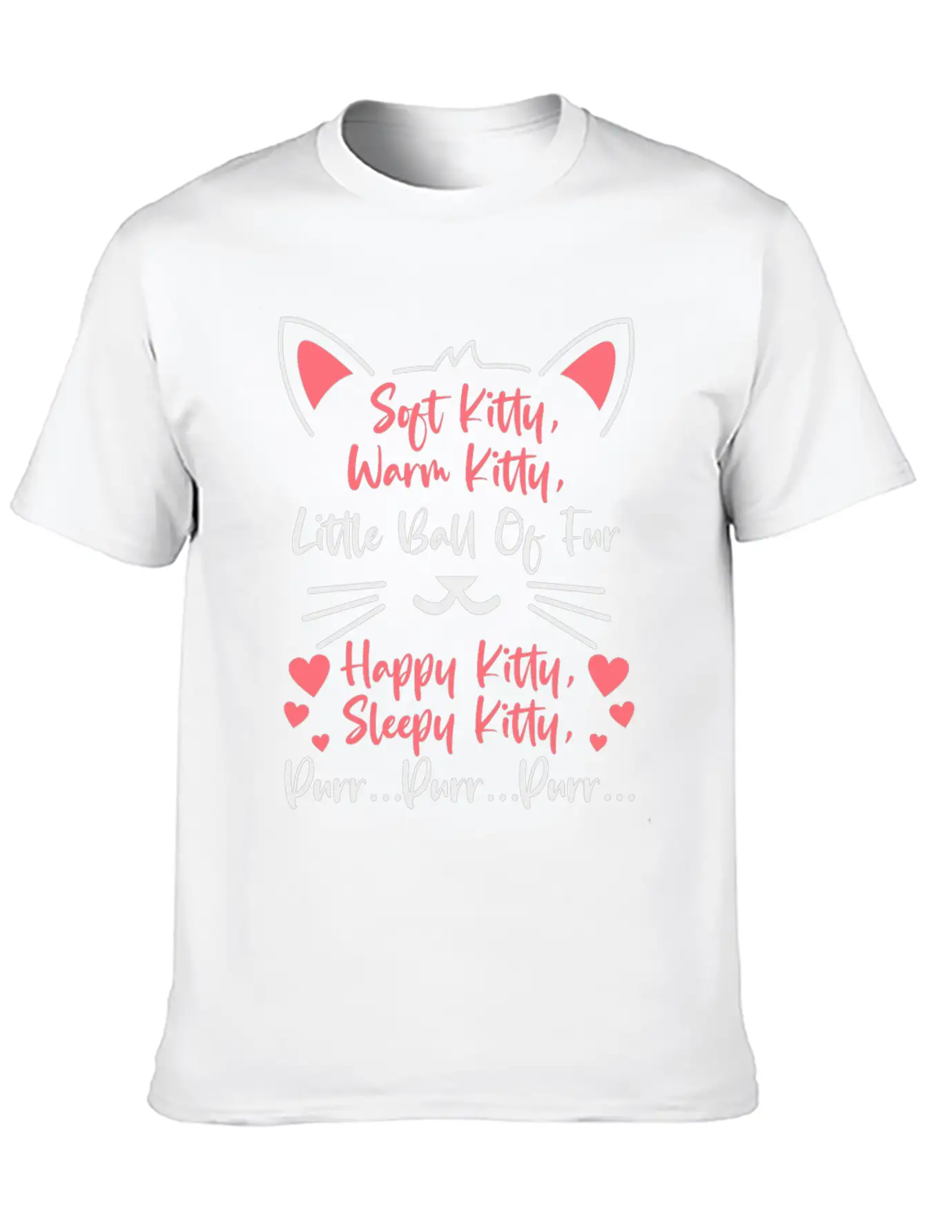 Cute Cat Owner Kitten Cat Mom Cat Dad Lullaby Song Unisex Short Sleeve Soft Cotton T-Shirt – Casual Everyday Wear