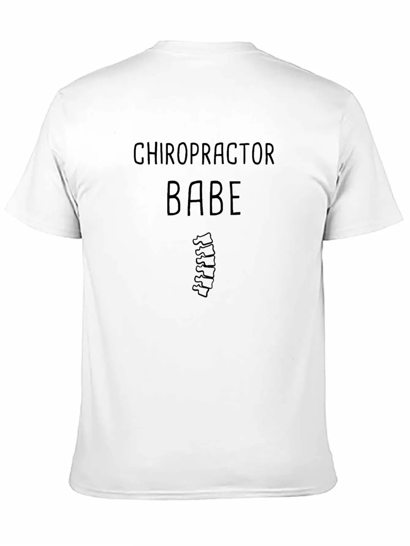 Cute Chiropractor Babe Graphic Timeless Short Sleeve Tee – Comfy And Minimalist Design