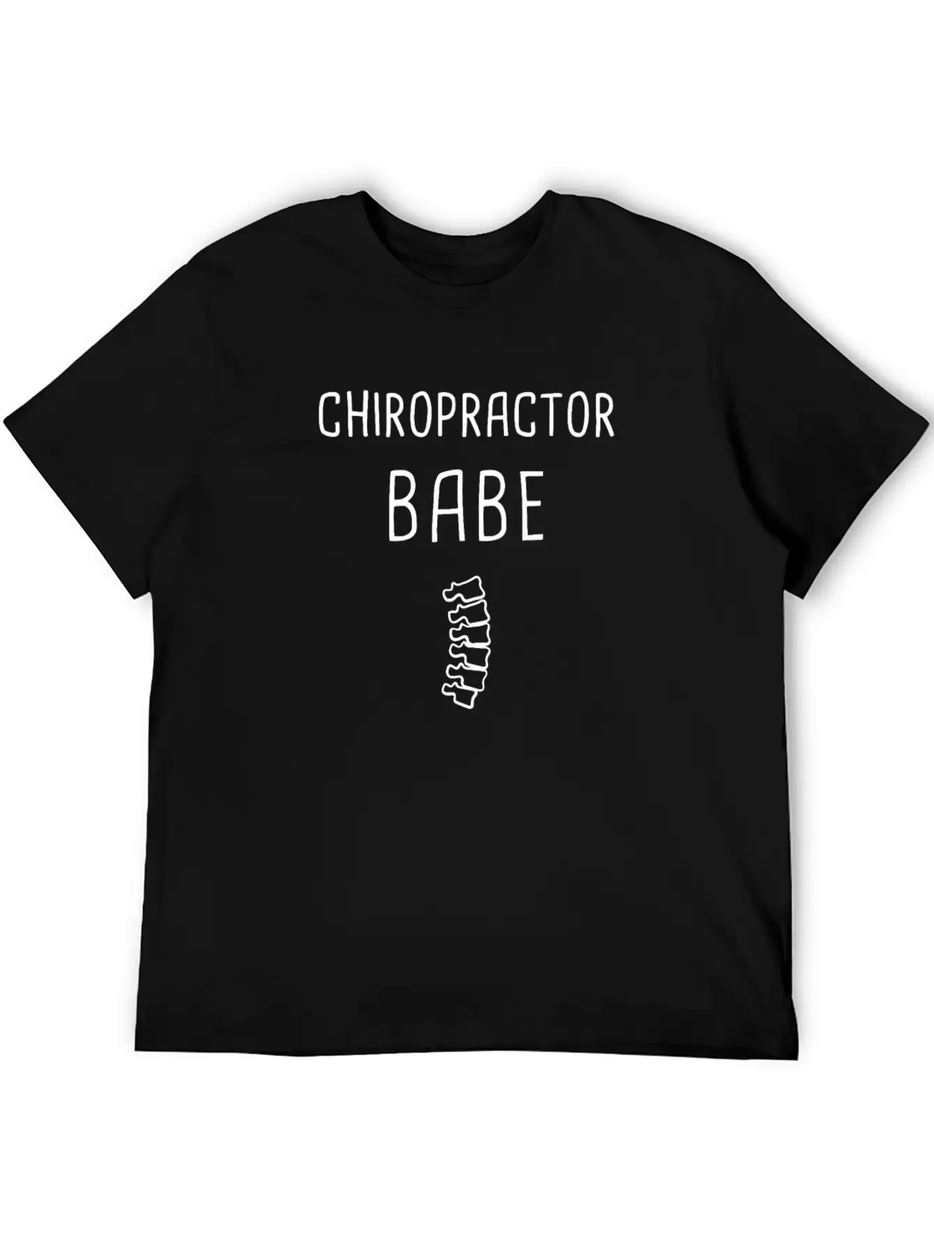 Cute Chiropractor Babe Graphic Timeless Short Sleeve Tee – Comfy And Minimalist Design