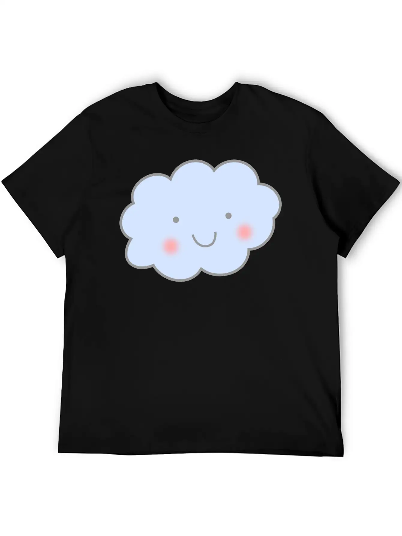 Cute Cloud Unisex Casual T-Shirt – Clean Design For Daily Comfort
