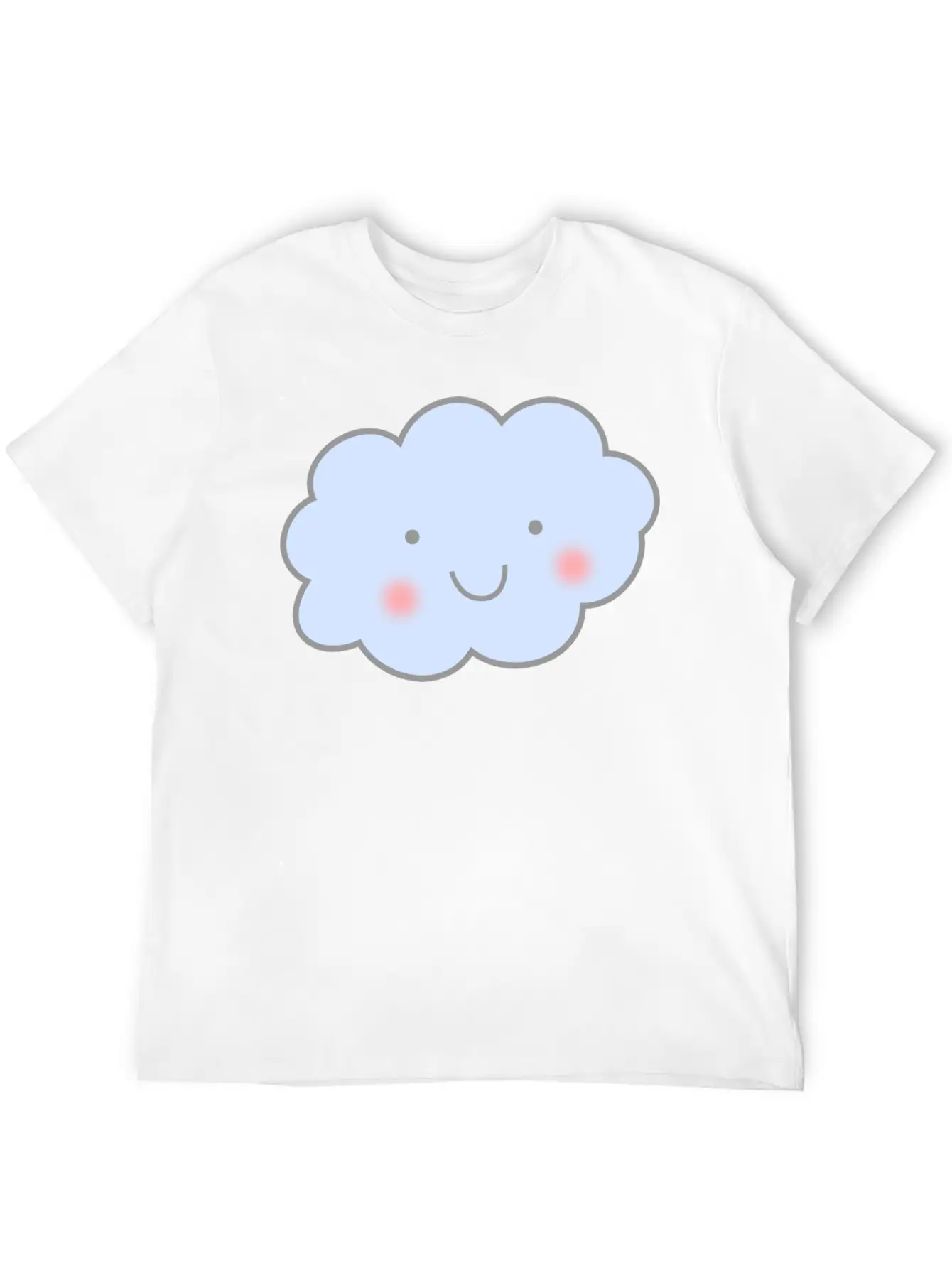 Cute Cloud Unisex Casual T-Shirt – Clean Design For Daily Comfort