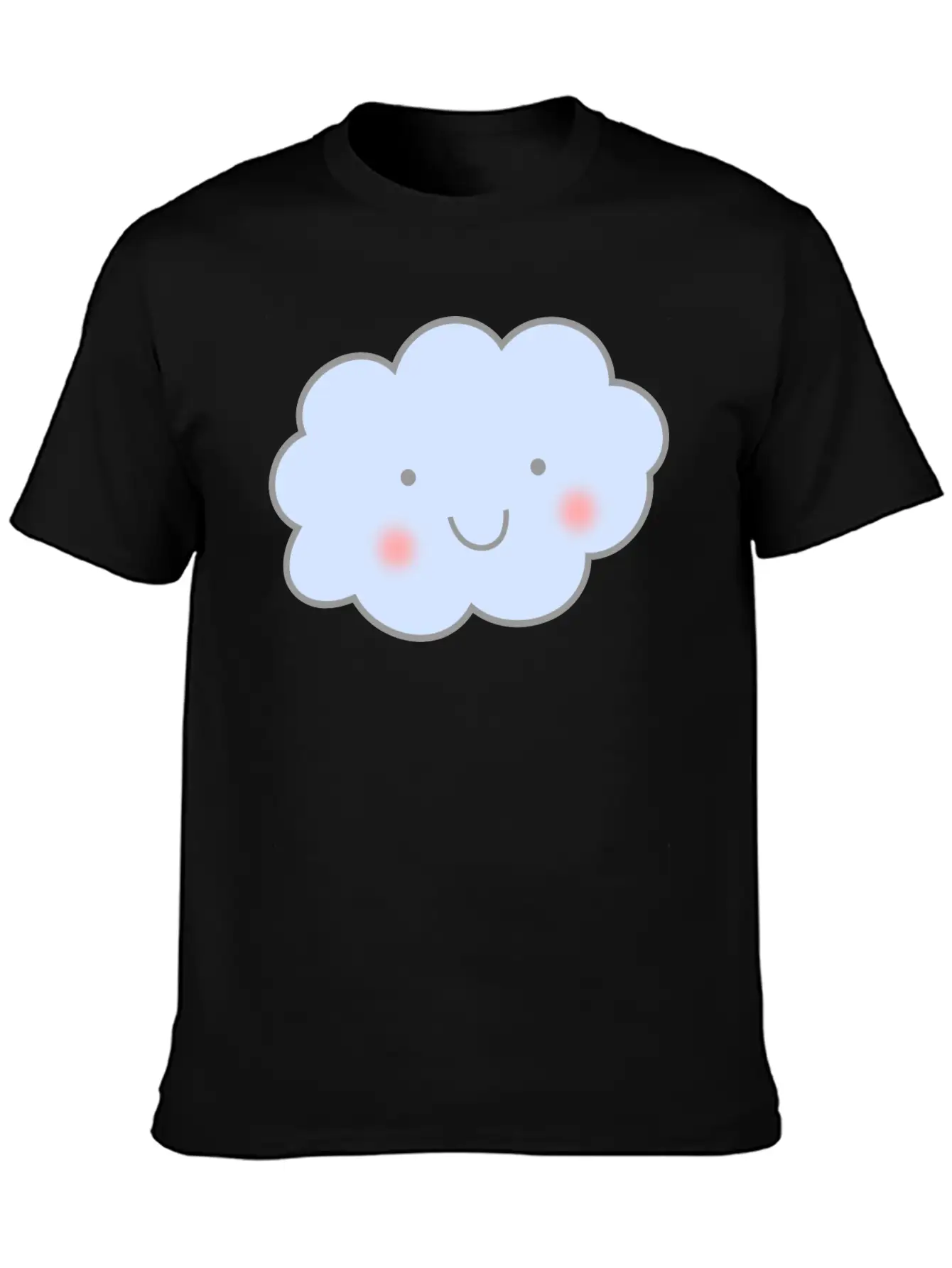 Cute Cloud Unisex Casual T-Shirt – Clean Design For Daily Comfort
