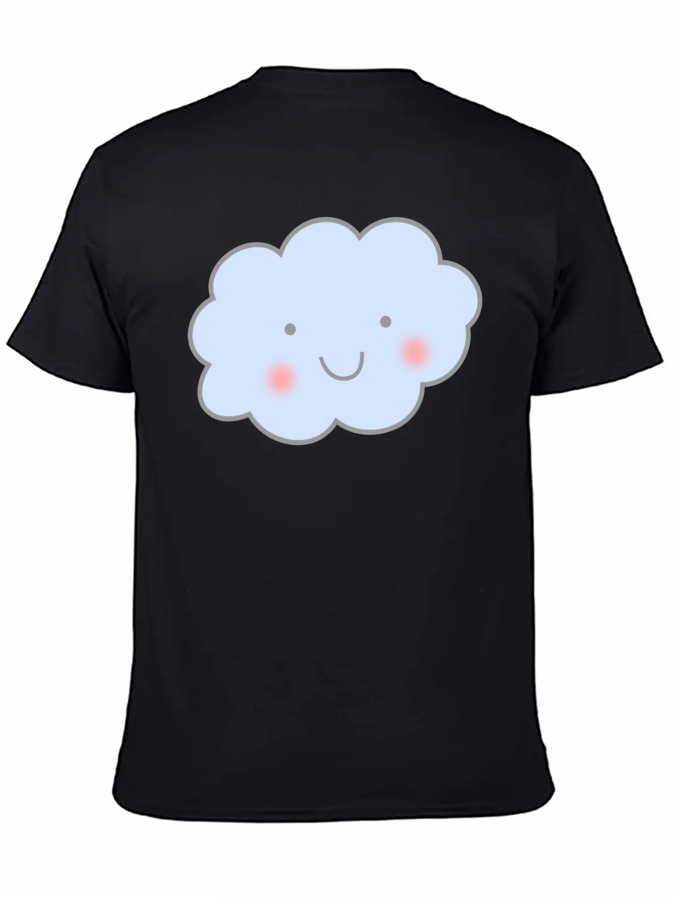 Cute Cloud Unisex Casual T-Shirt – Clean Design For Daily Comfort