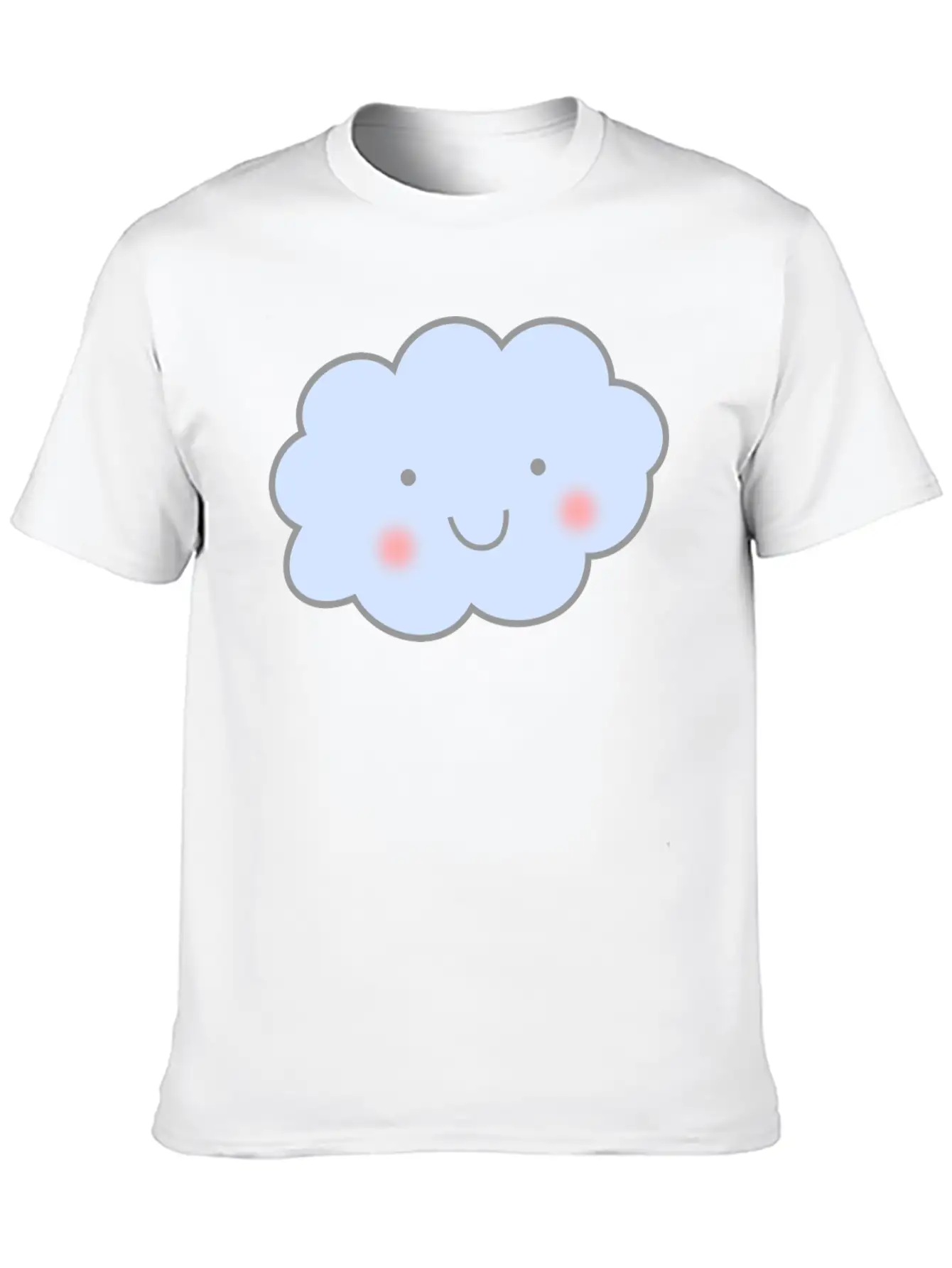Cute Cloud Unisex Casual T-Shirt – Clean Design For Daily Comfort