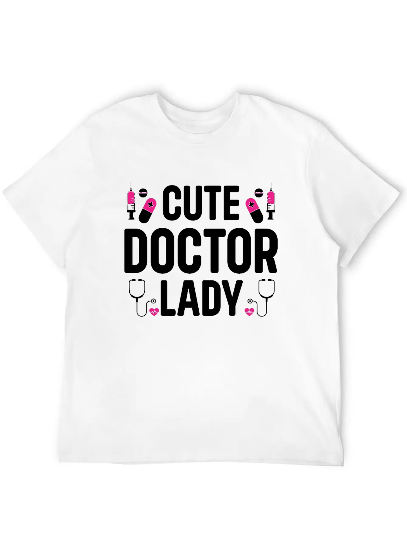 Cute Doctor Lady - Hospital Doctor Lady Essential Unisex Summer Tee – Soft Cotton Casual Fit