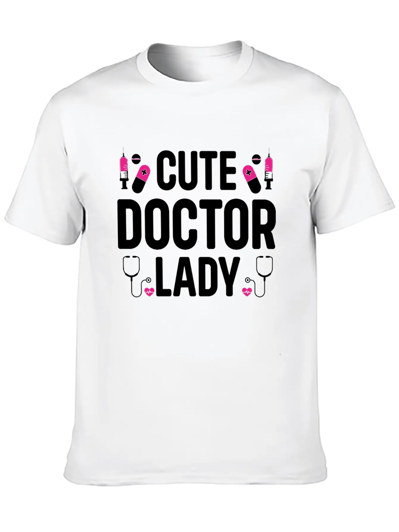 Cute Doctor Lady - Hospital Doctor Lady Essential Unisex Summer Tee – Soft Cotton Casual Fit