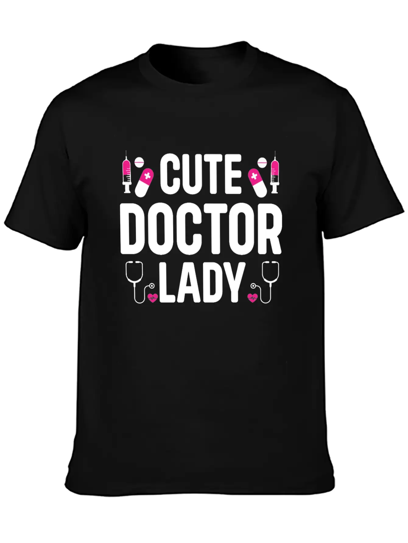 Cute Doctor Lady - Hospital Doctor Lady Essential Unisex Summer Tee – Soft Cotton Casual Fit