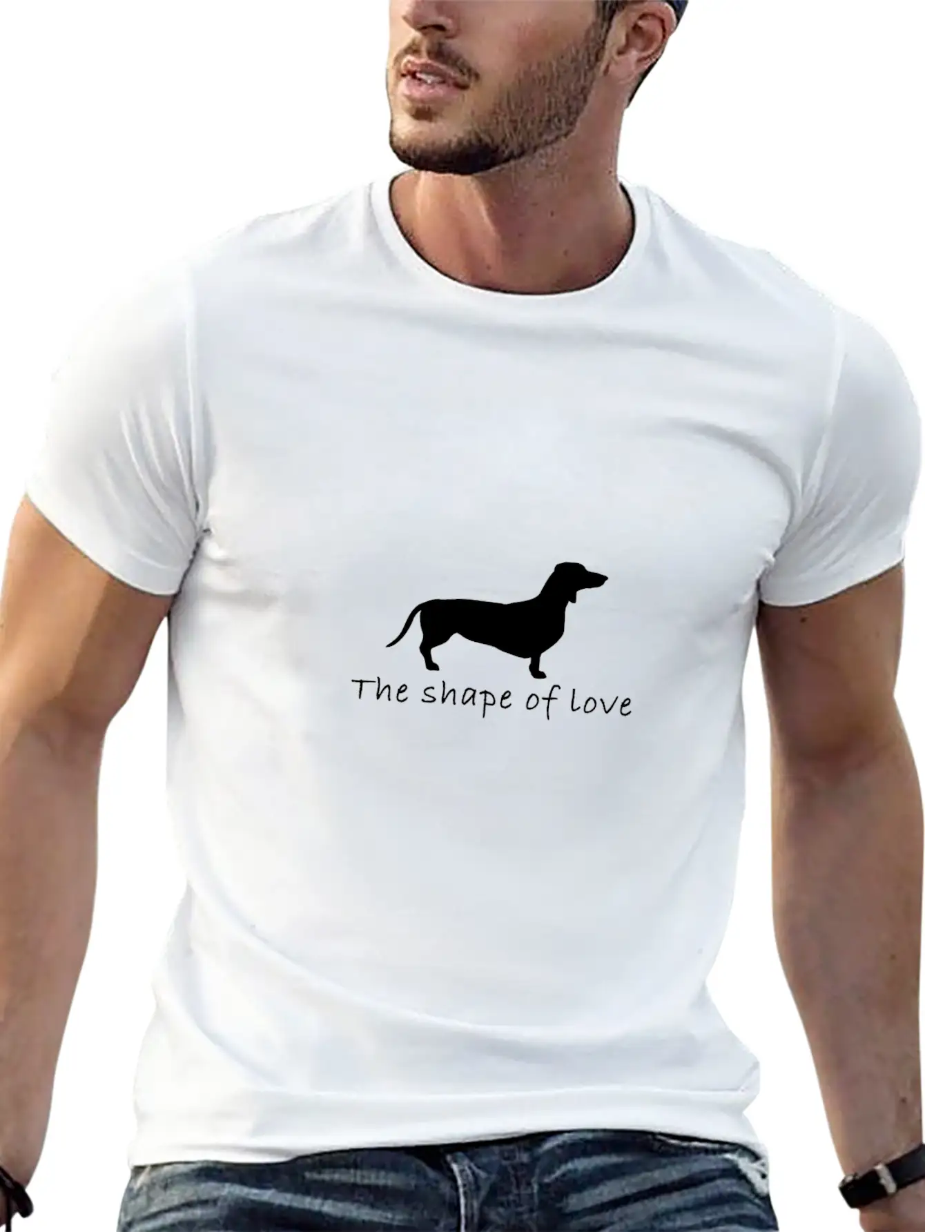 CUTE DOG DESIGN Comfortable Minimalist Graphic Tee – Summer Style Essential