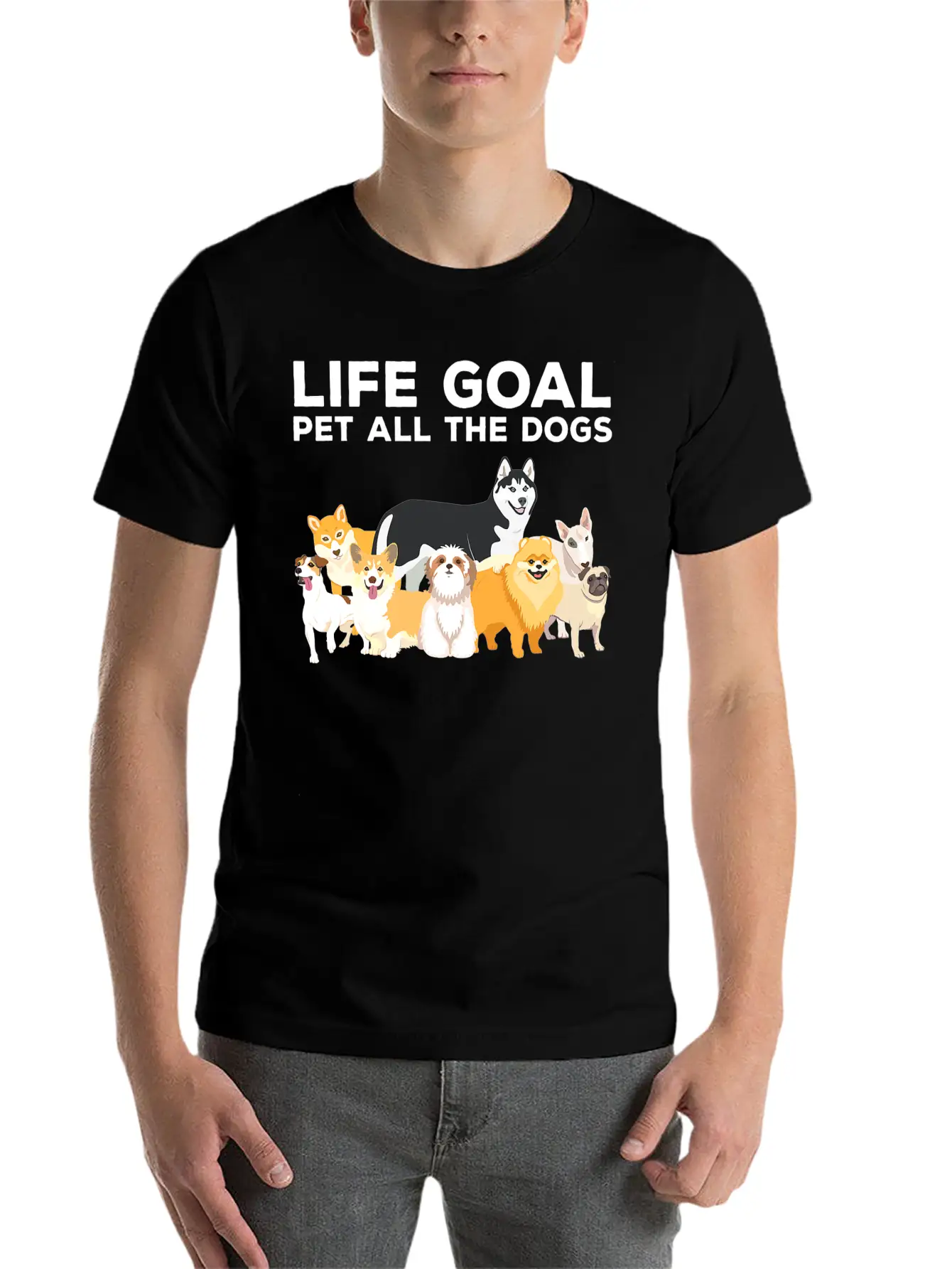 Cute Dog Timeless Short Sleeve Tee – Comfy And Minimalist Design