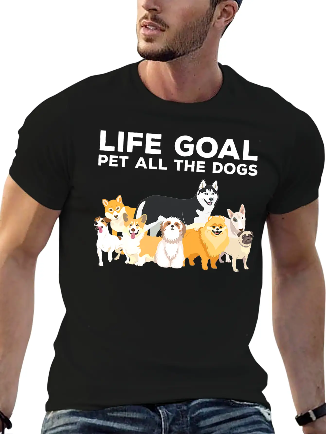 Cute Dog Timeless Short Sleeve Tee – Comfy And Minimalist Design