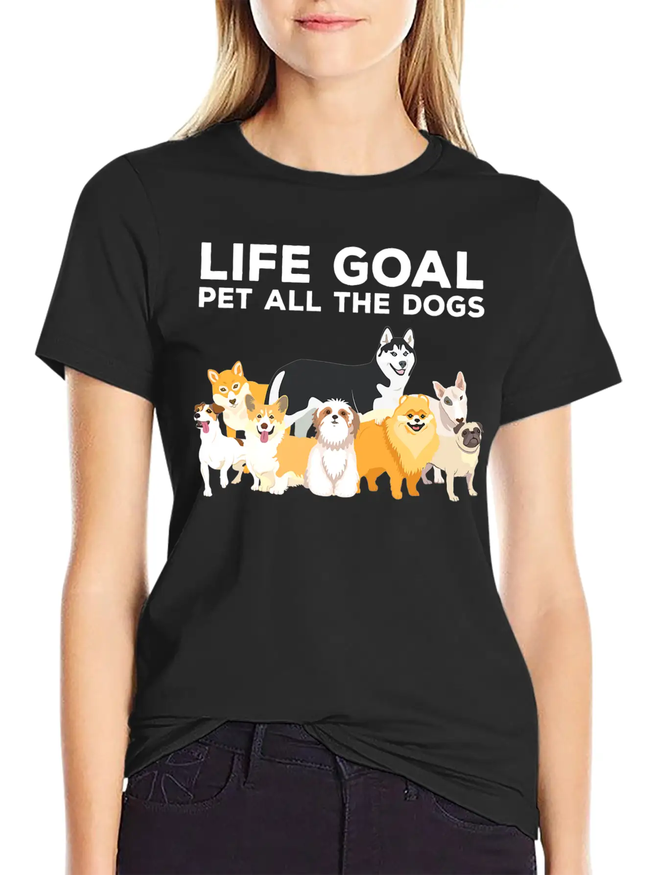 Cute Dog Timeless Short Sleeve Tee – Comfy And Minimalist Design