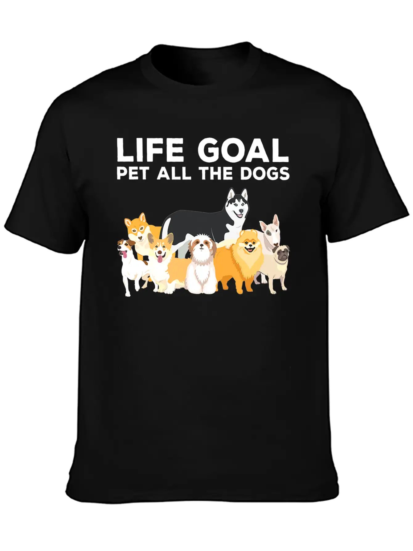 Cute Dog Timeless Short Sleeve Tee – Comfy And Minimalist Design