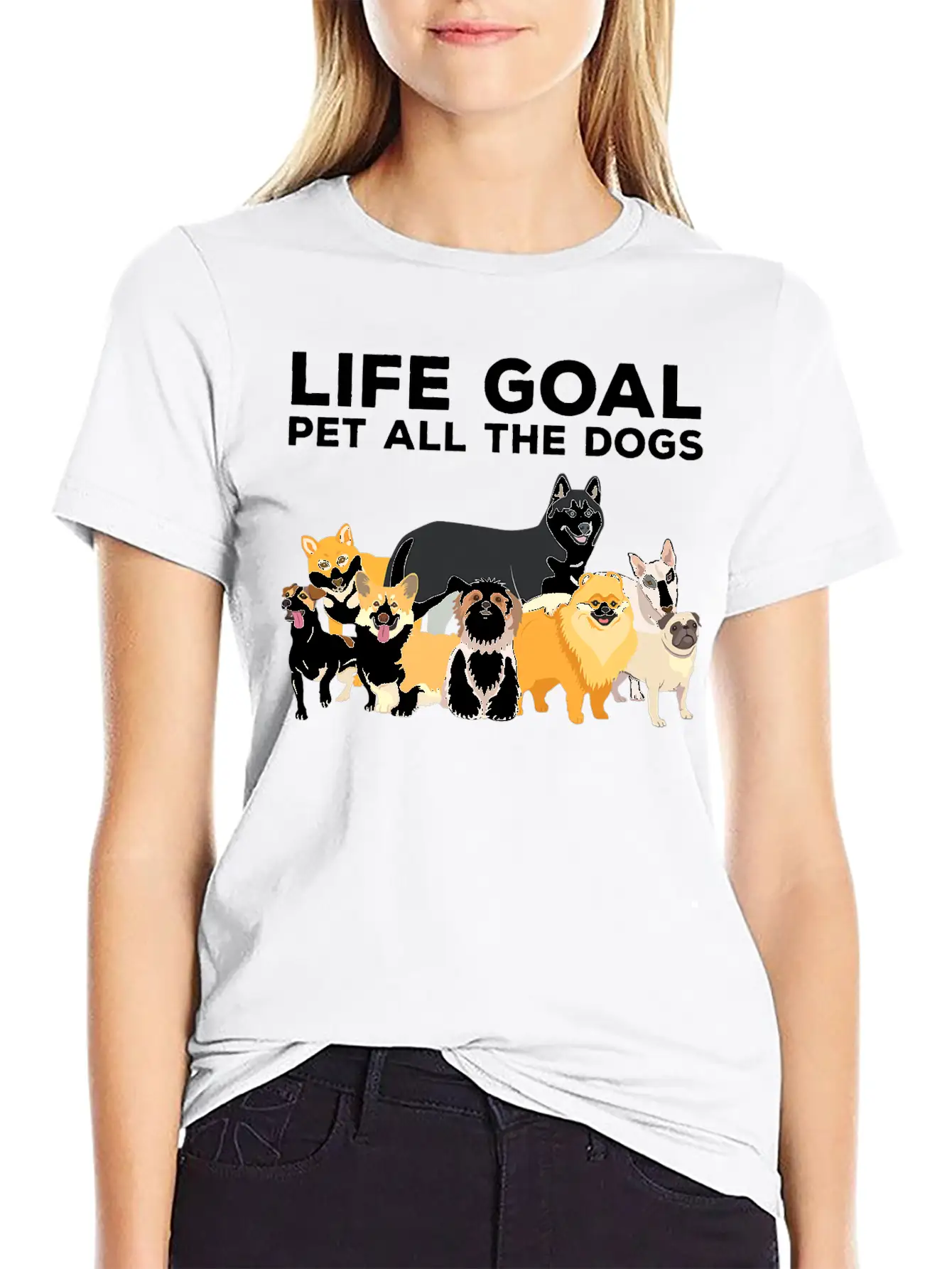 Cute Dog Timeless Short Sleeve Tee – Comfy And Minimalist Design