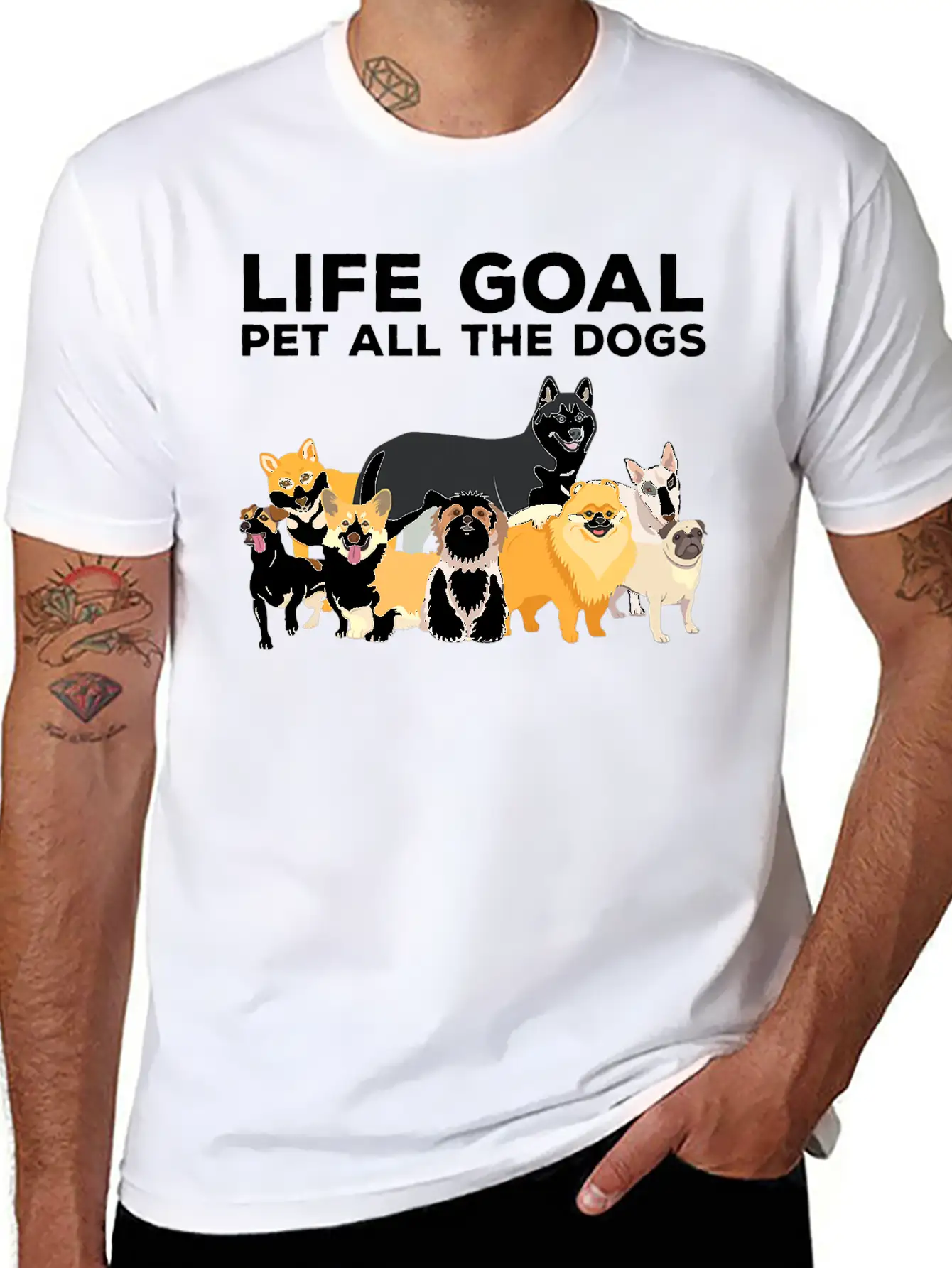 Cute Dog Timeless Short Sleeve Tee – Comfy And Minimalist Design