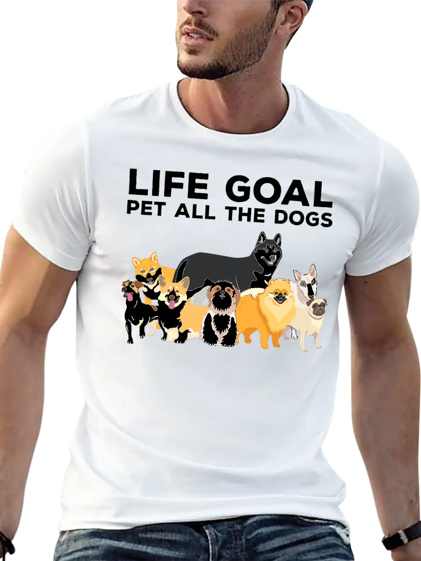 Cute Dog Timeless Short Sleeve Tee – Comfy And Minimalist Design