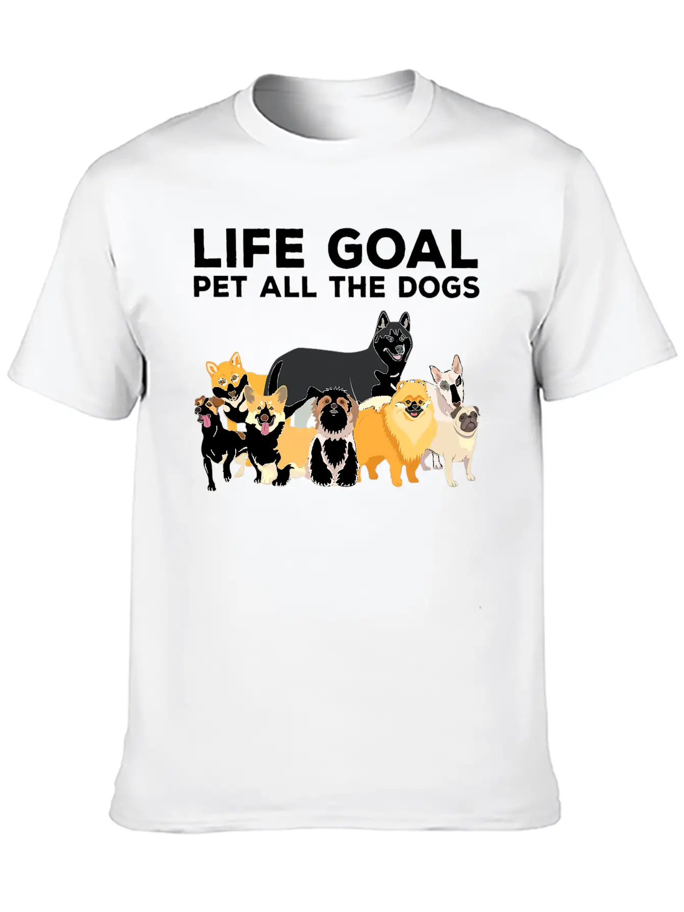 Cute Dog Timeless Short Sleeve Tee – Comfy And Minimalist Design