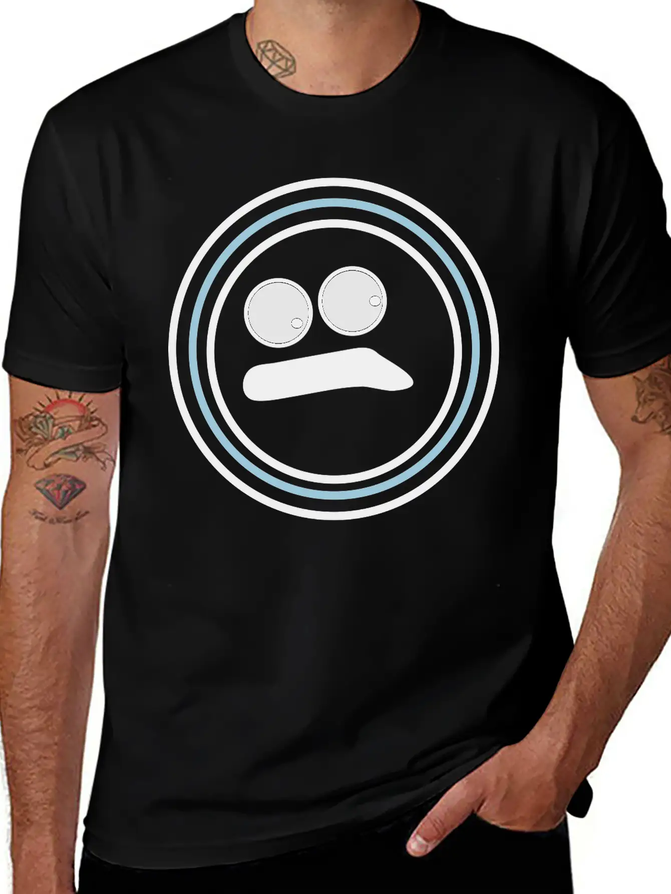 Cute Emotional Face Huh Essential Unisex Summer Tee – Soft Cotton Casual Fit