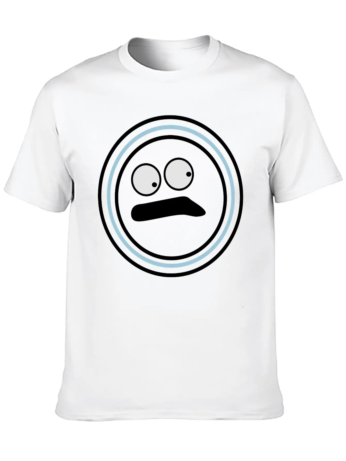 Cute Emotional Face Huh Essential Unisex Summer Tee – Soft Cotton Casual Fit