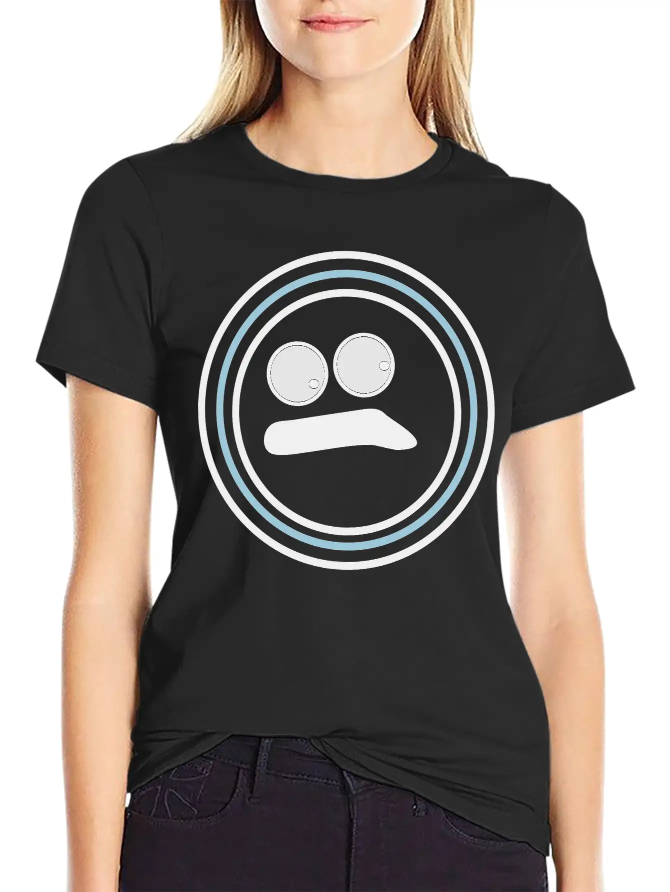 Cute Emotional Face Huh Essential Unisex Summer Tee – Soft Cotton Casual Fit