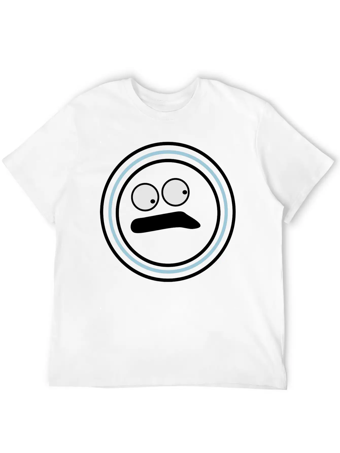 Cute Emotional Face Huh Essential Unisex Summer Tee – Soft Cotton Casual Fit