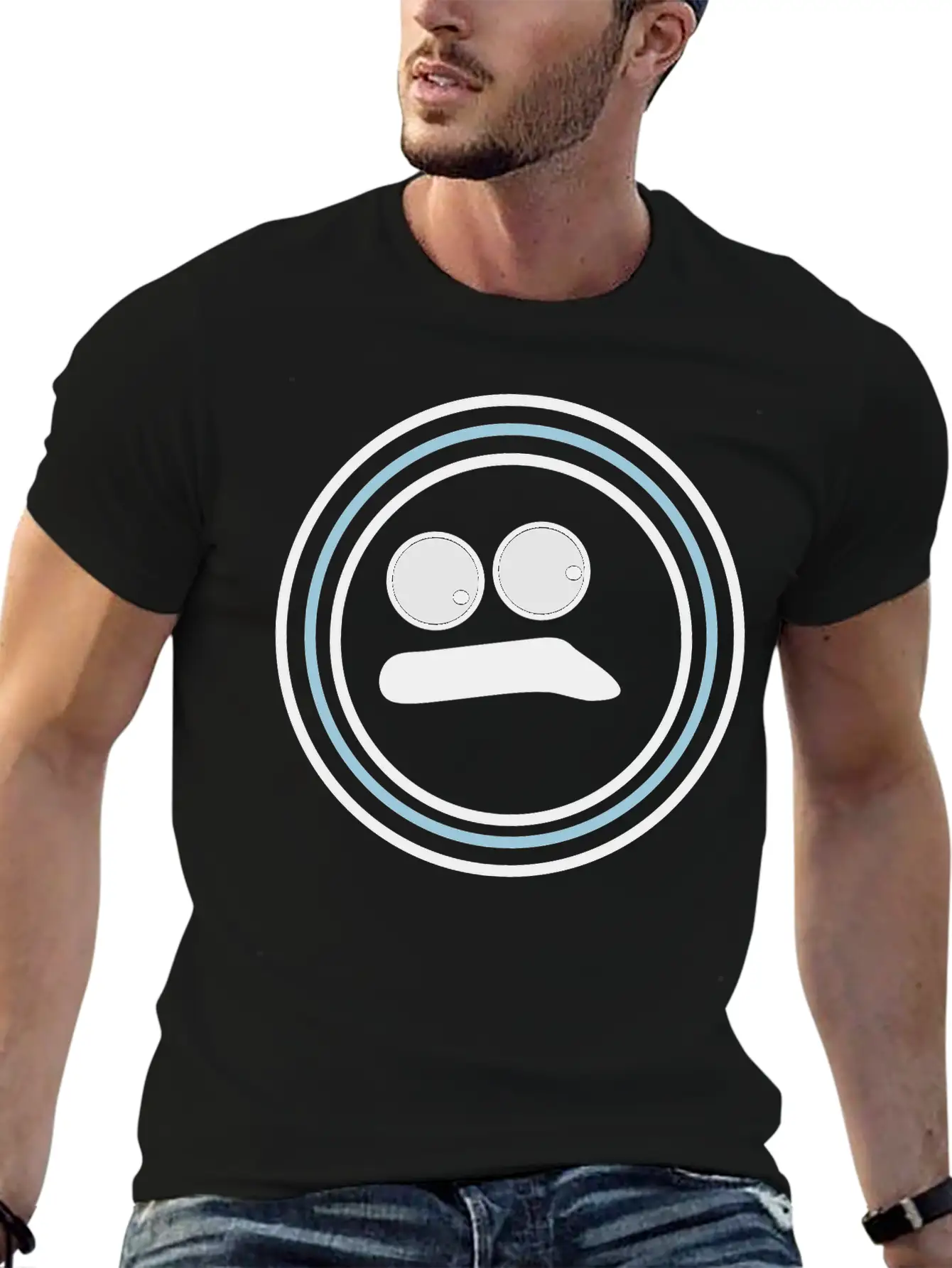 Cute Emotional Face Huh Essential Unisex Summer Tee – Soft Cotton Casual Fit