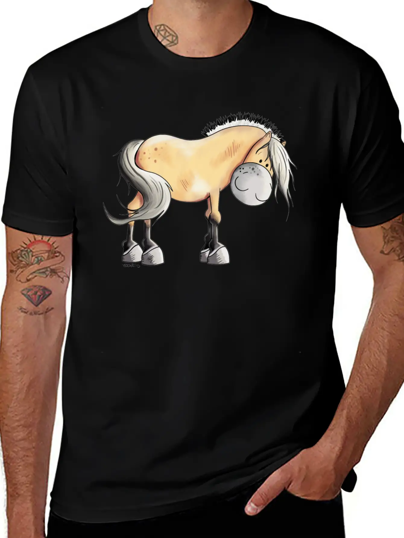 Cute Fjordshorse - Fjord Horse - Horses - Gift Timeless Short Sleeve Tee – Comfy And Minimalist Design