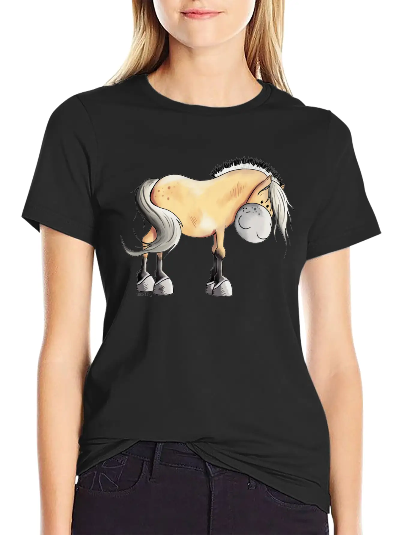 Cute Fjordshorse - Fjord Horse - Horses - Gift Timeless Short Sleeve Tee – Comfy And Minimalist Design