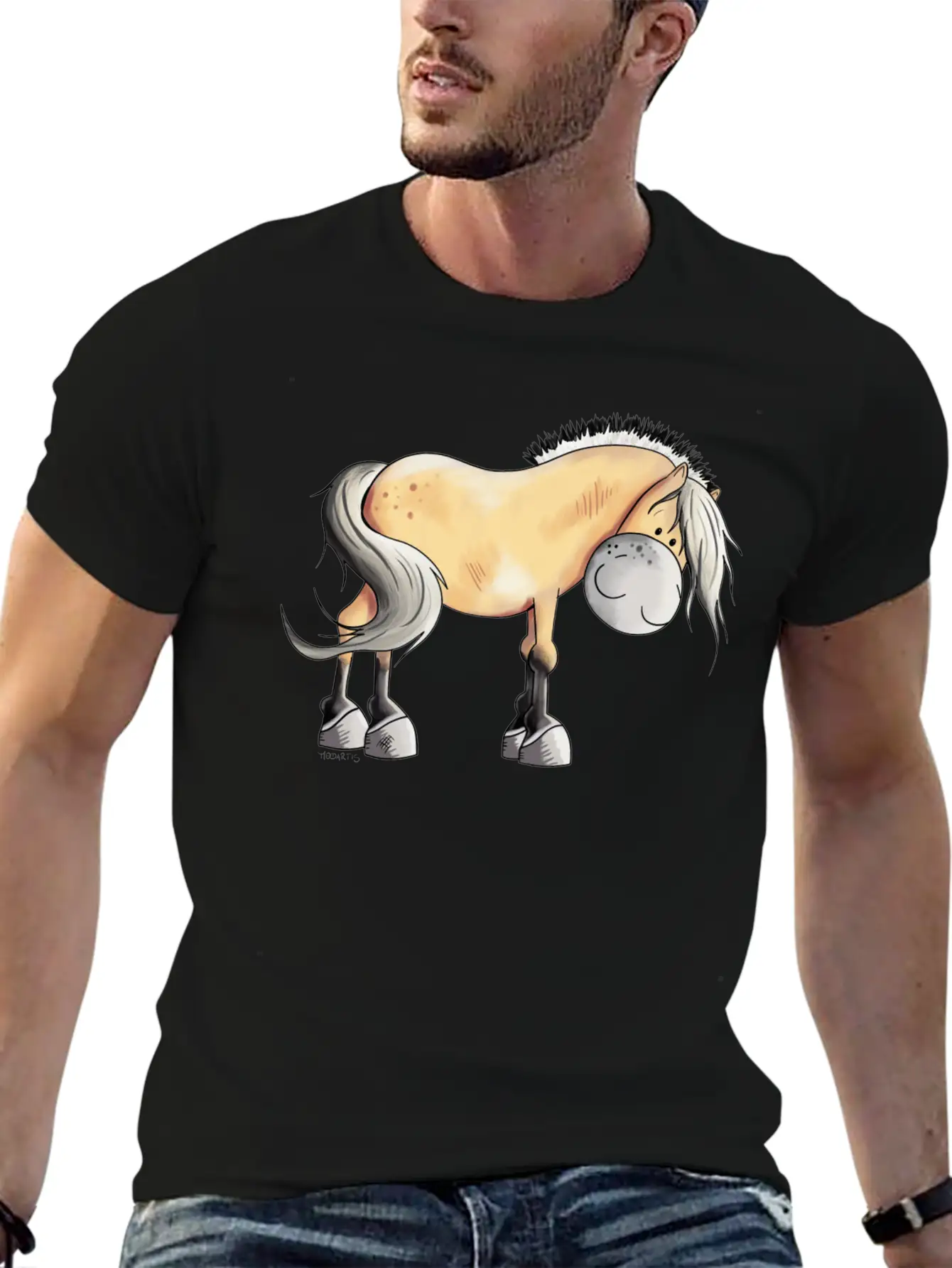 Cute Fjordshorse - Fjord Horse - Horses - Gift Timeless Short Sleeve Tee – Comfy And Minimalist Design