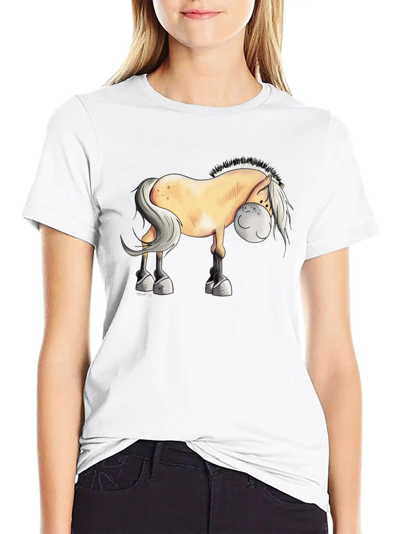 Cute Fjordshorse - Fjord Horse - Horses - Gift Timeless Short Sleeve Tee – Comfy And Minimalist Design