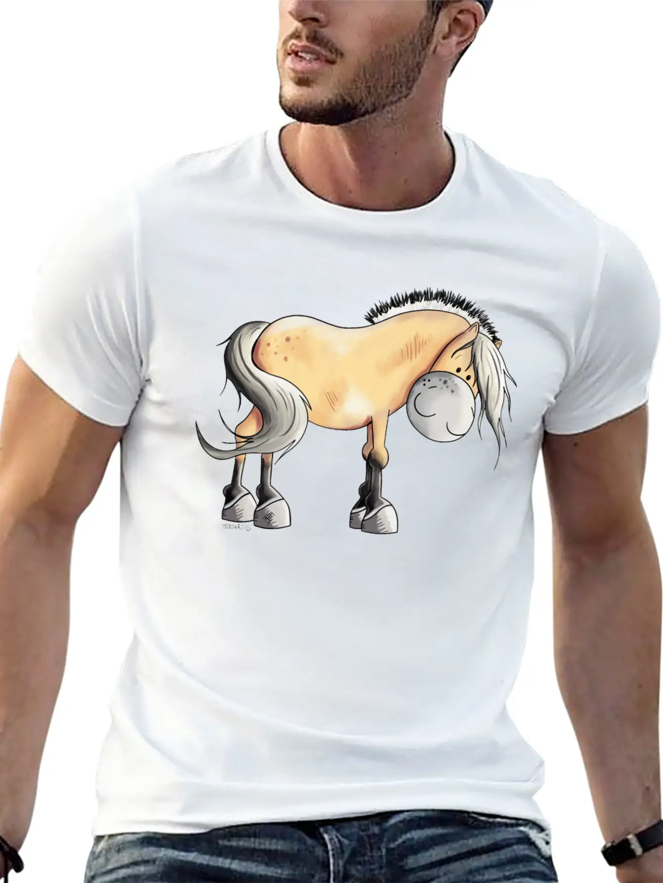Cute Fjordshorse - Fjord Horse - Horses - Gift Timeless Short Sleeve Tee – Comfy And Minimalist Design