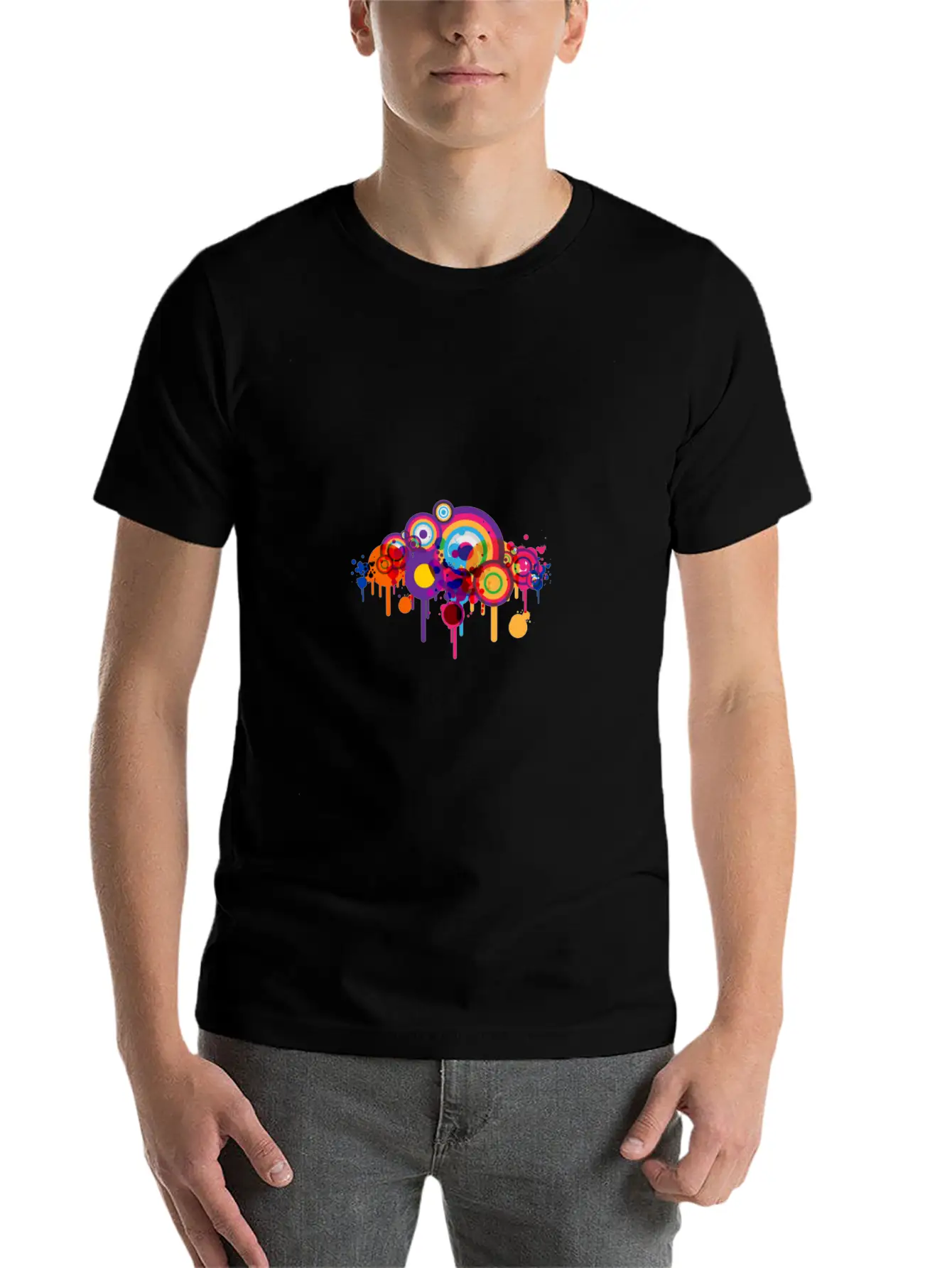 Cute Funny Cute Art Comic Drawing T-Shirt Unisex Short Sleeve Soft Cotton T-Shirt – Casual Everyday Wear