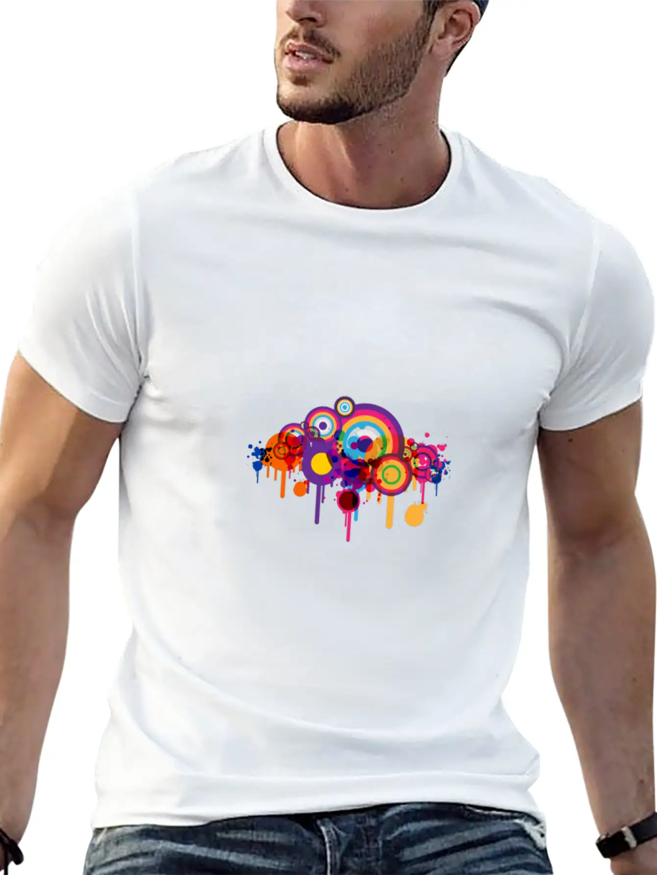 Cute Funny Cute Art Comic Drawing T-Shirt Unisex Short Sleeve Soft Cotton T-Shirt – Casual Everyday Wear
