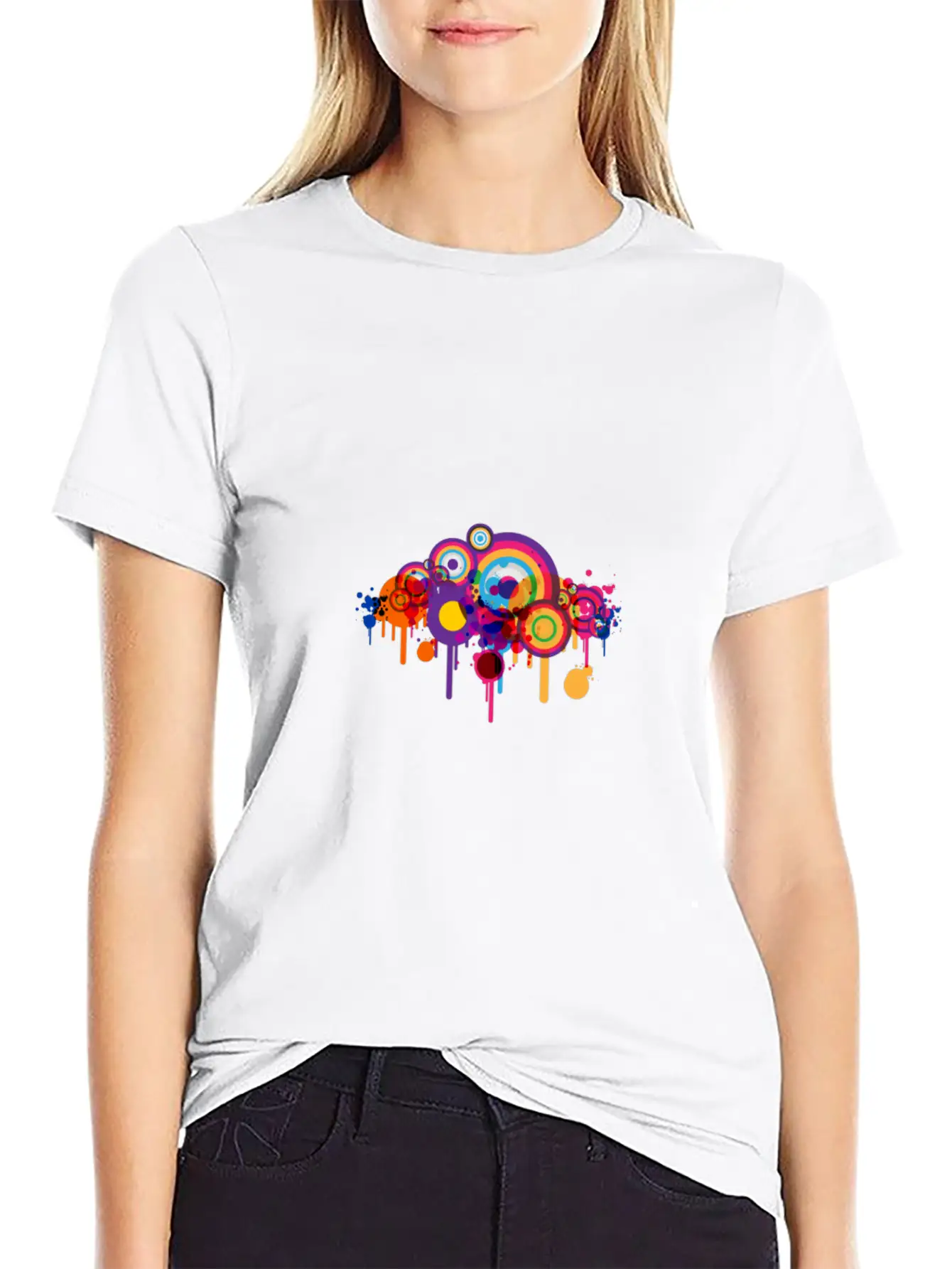 Cute Funny Cute Art Comic Drawing T-Shirt Unisex Short Sleeve Soft Cotton T-Shirt – Casual Everyday Wear