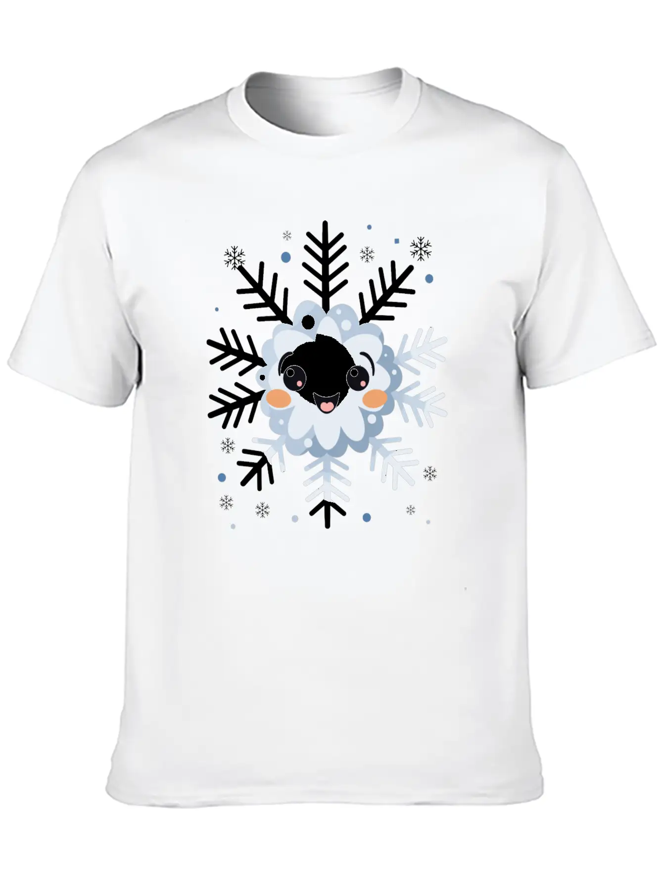 Cute Funny Snowflake Snow Winter Kawaii Gift Comfortable Minimalist Graphic Tee – Summer Style Essential