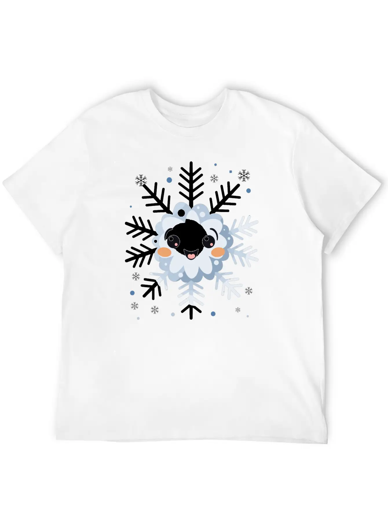 Cute Funny Snowflake Snow Winter Kawaii Gift Comfortable Minimalist Graphic Tee – Summer Style Essential