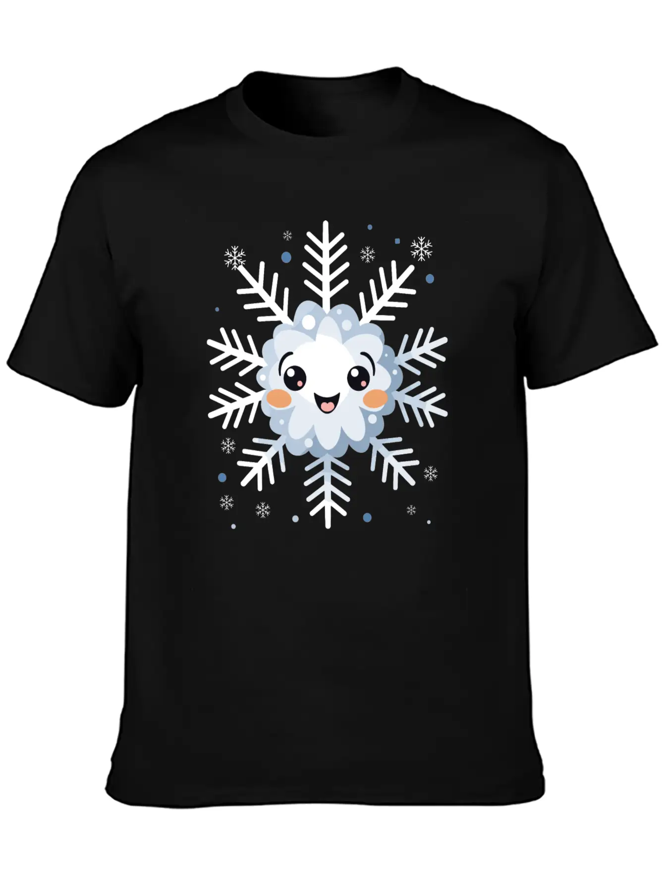 Cute Funny Snowflake Snow Winter Kawaii Gift Comfortable Minimalist Graphic Tee – Summer Style Essential
