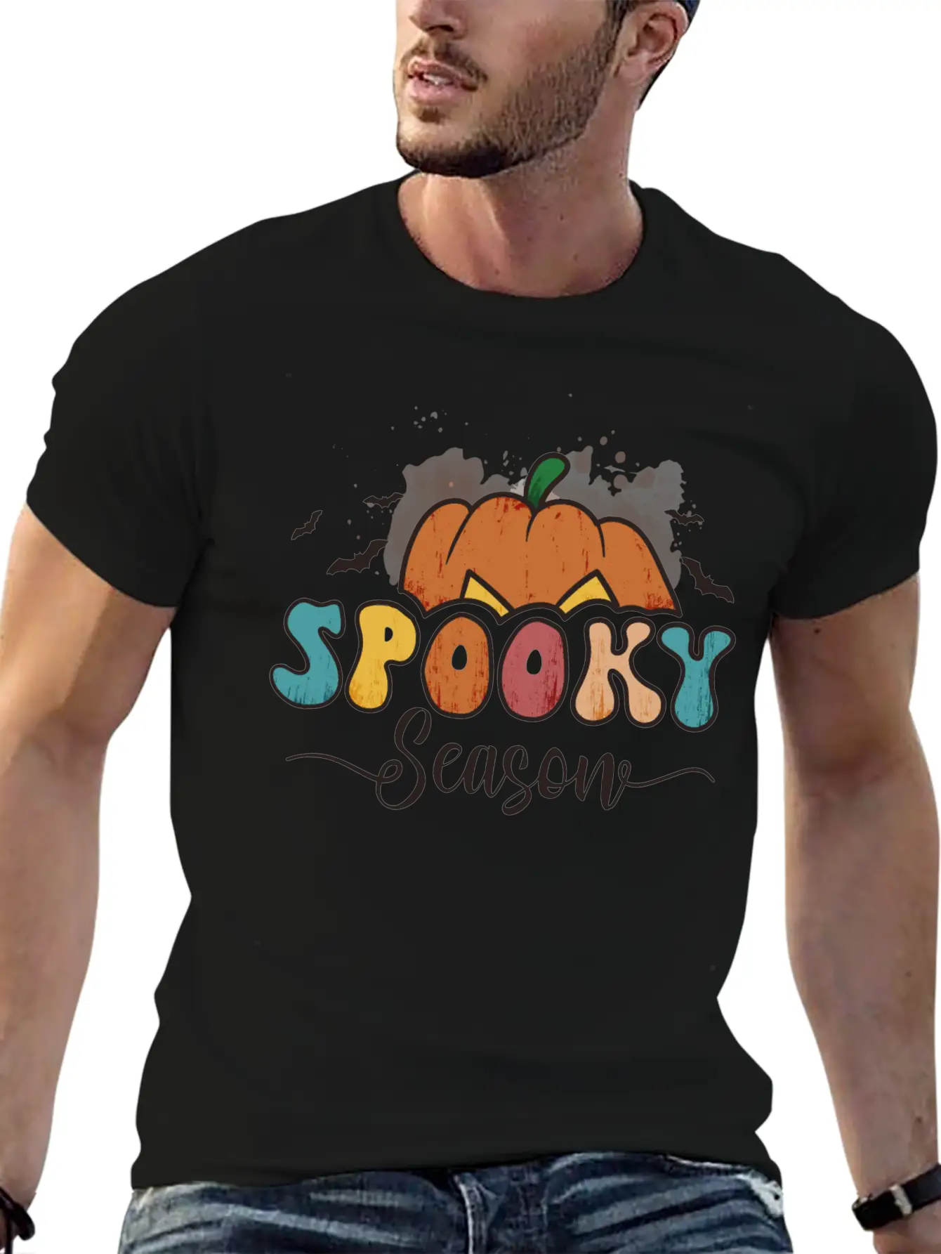 Cute Halloween Spooky Season Unisex Casual T-Shirt – Clean Design For Daily Comfort