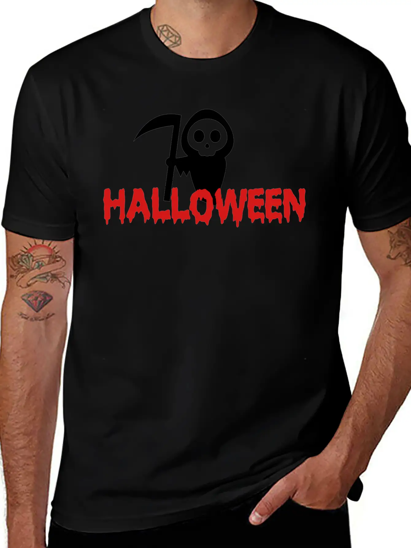 Cute Halloween Unisex Short Sleeve Soft Cotton T-Shirt – Casual Everyday Wear