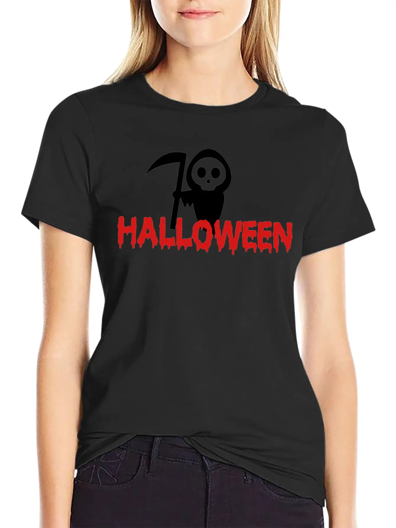 Cute Halloween Unisex Short Sleeve Soft Cotton T-Shirt – Casual Everyday Wear