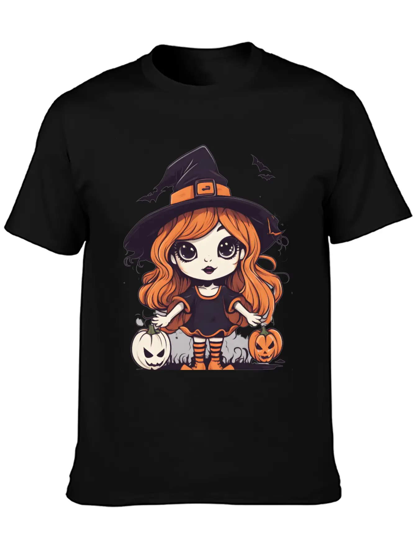 Cute Halloween Witch Stylish Everyday T-Shirt – Unisex Basic Cotton Tee