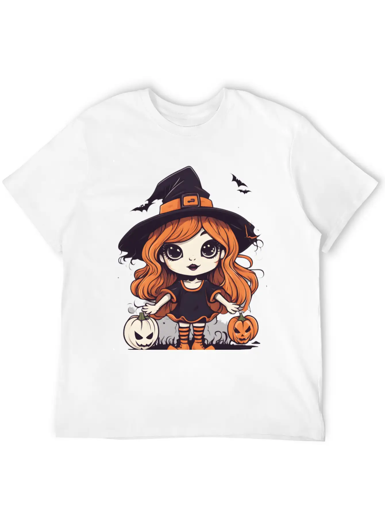 Cute Halloween Witch Stylish Everyday T-Shirt – Unisex Basic Cotton Tee